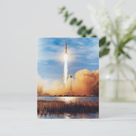 NASA Apollo 8 Rocket Launch Kennedy Space Center Briefkaart (Staand voorkant)