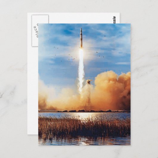 NASA Apollo 8 Rocket Launch Kennedy Space Center Briefkaart (Voorkant / Achterkant)