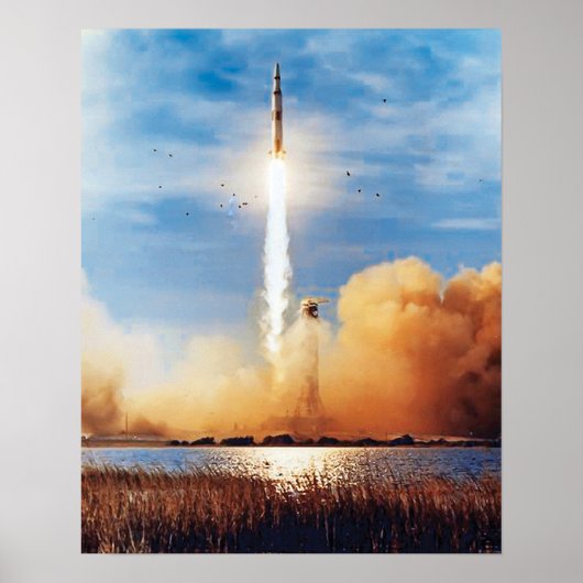NASA Apollo 8 Rocket Launch Kennedy Space Center Poster (Voorkant)