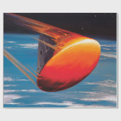 NASA Apollo Command Module Ruimtecapsule Kunstwerk Cadeaupapier (Vlak)