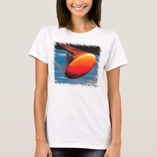 NASA Apollo Command Module Ruimtecapsule Kunstwerk T-shirt (Voorkant)