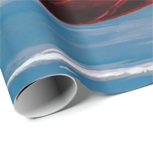 NASA Apollo Command Module Space Capsule Artwork Cadeaupapier (Rol Hoek)