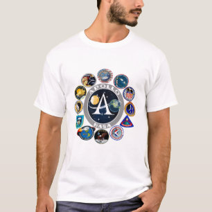 NASA Apollo Program Missions Patch Badge T-shirt