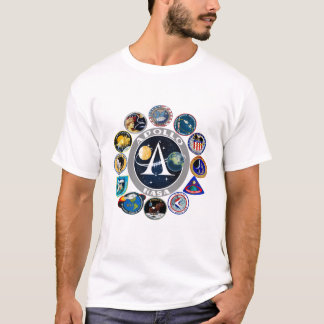 NASA Apollo Program Missions Patch Badge T-shirt