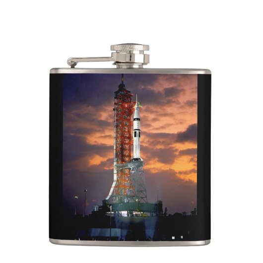 NASA Apollo Soyuz-lanceervoertuig Sunrise lanceerp Heupfles (Voorkant)