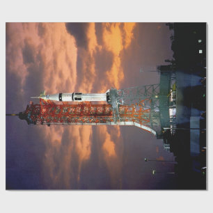 NASA Apollo Soyuz-lanceervoertuig zonsopgang lance Cadeaupapier