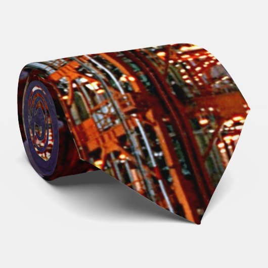 NASA Apollo Soyuz Start Sunrise Launchpad Stropdas (Opgerold)