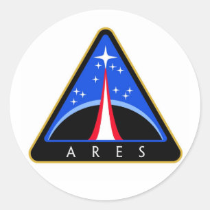 NASA Ares-raket Logo Ronde Sticker