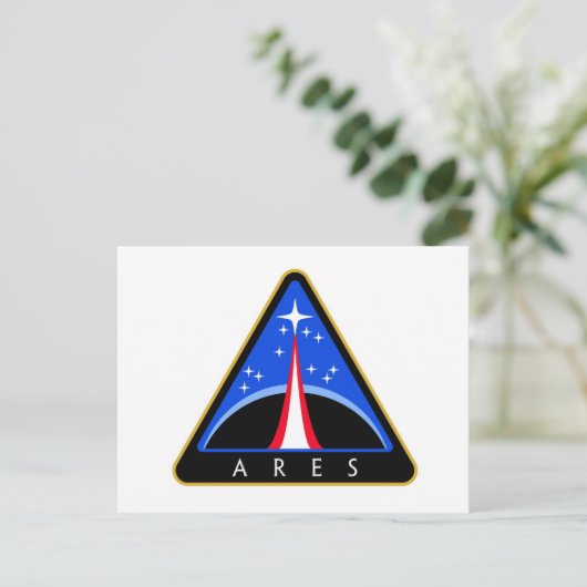 NASA Ares Rocket Logo Briefkaart (Staand voorkant)