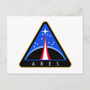 NASA Ares Rocket Logo Briefkaart