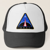 NASA Ares Rocket Logo Trucker Pet (Voorkant)