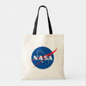 NASA Artemis Logo Eclipse Black Trim Tote Bag (Achterkant)