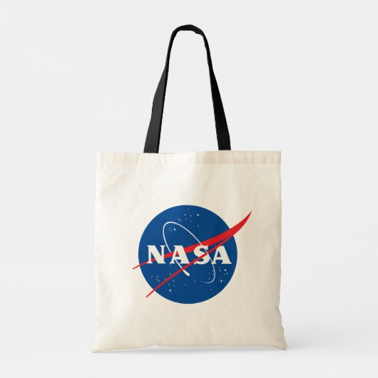 NASA Artemis Logo Eclipse Black Trim Tote Bag (Achterkant)