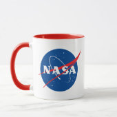 NASA Artemis Logo Komeet Rood/Wit Mok (Links)
