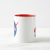 NASA Artemis Logo Komeet Rood/Wit Mok (Midden)