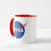 NASA Artemis Logo Komeet Rood/Wit Mok (Voorkant links)