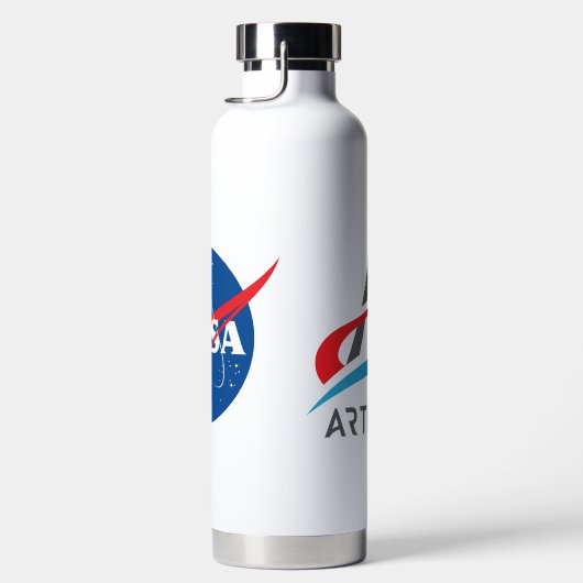 NASA Artemis Logo Rocket White Waterfles (Rechts)