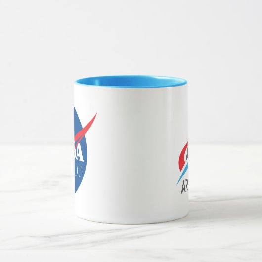 NASA Artemis Logo Uranus Blauw/Wit Mok (Midden)