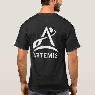 NASA Artemis One-Color Logo Eclipse Zwart T-shirt