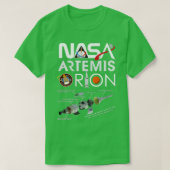 Nasa Artemis Orion Space Launch System SLS Schemat T-shirt (Design voorkant)