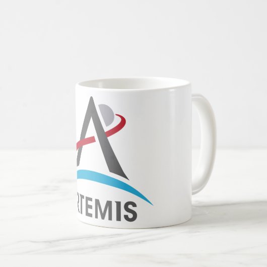 NASA Artemis Program Logo Mars 2024 Astronaut Koffiemok (Voorkant rechts)