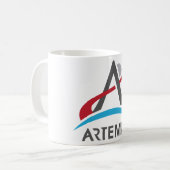 NASA Artemis Program Logo Mars 2024 Astronaut Koffiemok (Voorkant links)