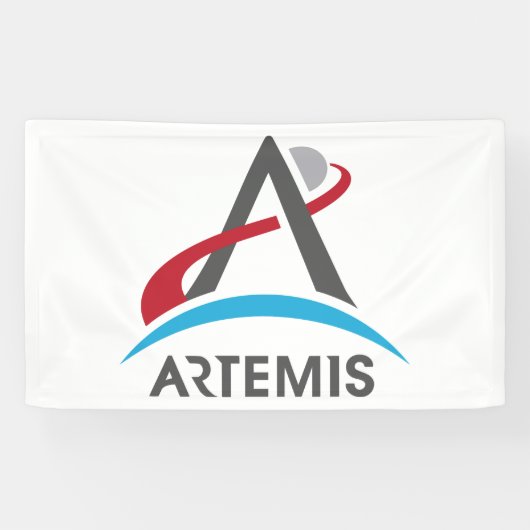 NASA Artemis Program Logo Mars 2024 Astronaut Spandoek (Horizontaal)