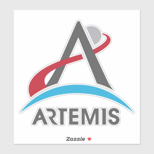 NASA Artemis Program Logo Mars 2024 Astronaut Sticker (Vel)