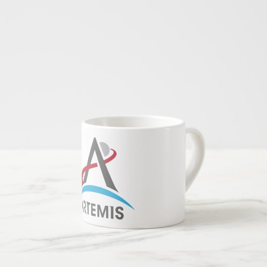 NASA Artemis Programma Logo Mars 2024 Astronaut Espresso Kop (Voorkant rechts)