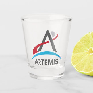 NASA Artemis Programma Logo Mars 2024 Astronaut Shot Glas