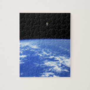 NASA Astronaut Jetpack Spacewalk Earth Orbit Foto Legpuzzel