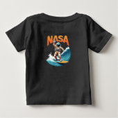 NASA Astronaut Surfing Dream T-shirt (Achterkant)