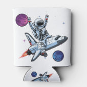 nasa astronauten op ruimtevaart blikjeskoeler (Achterkant)