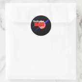 NASA-bestemming Mars Logo Ronde Sticker (Tas)