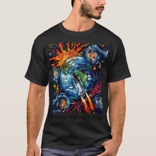 Nasa Beyond he Horizon (zwarte letters) T-shirt