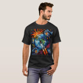 Nasa Beyond he Horizon (zwarte letters) T-shirt (Voorkant volledig)