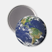 Nasa blauwe marmeren aardmagneet magneet (Voorkant / Achterkant)