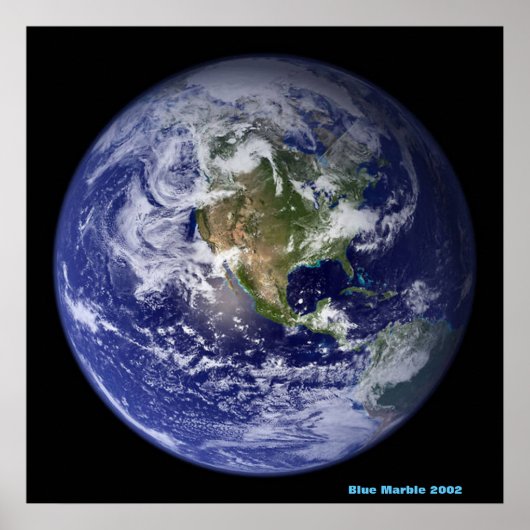 NASA / Blue Marble 2002 / Poster (Voorkant)