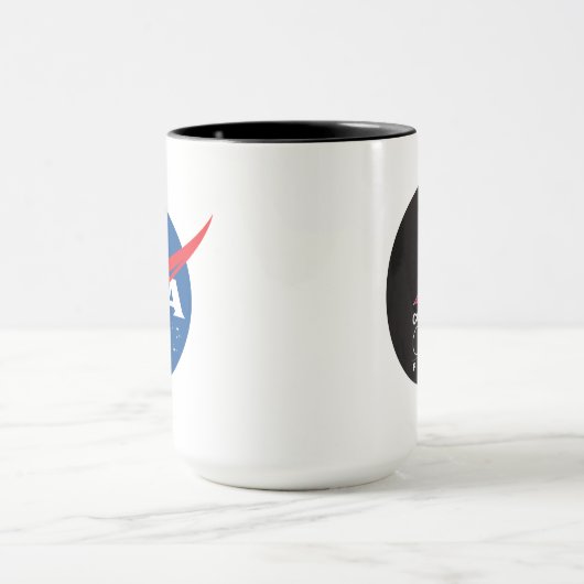 NASA Commercial Crew Program Black Logo Mok (Midden)