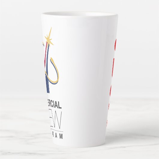 NASA Commercial Crew Program Logo Latte Mok (Voorkant)