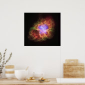 NASA - Crab Nebula Poster (Keuken)