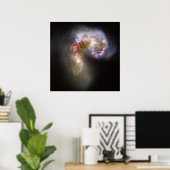 NASA - De Antennae Galaxies NGC4038-4039 Poster (Thuiskantoor)