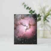 NASA Dusty Pink sterren SSC2005 Briefkaart (Staand voorkant)