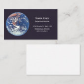 NASA Earth Apollo 17 gepersonaliseerd visitekaartj Visitekaartje (Voorkant / Achterkant)