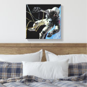 NASA Eerste Amerikaanse Astronaut Ruimtewandeling Canvas Afdruk (Insitu (Slaapkamer))