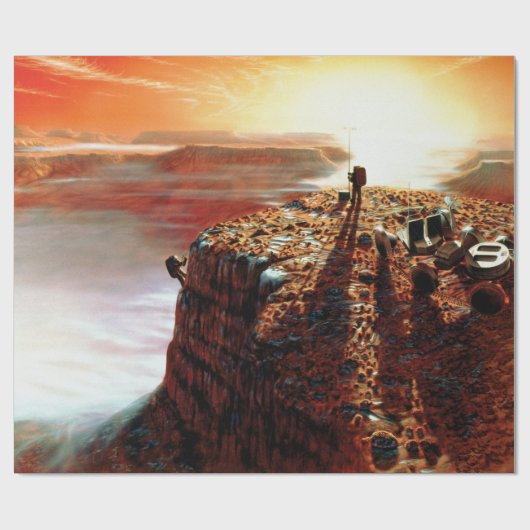 NASA eerste reis naar het concept 'Mars Kunstenaar Cadeaupapier (Vlak)