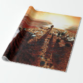 NASA eerste reis naar het concept 'Mars Kunstenaar Cadeaupapier (Uitgerold)