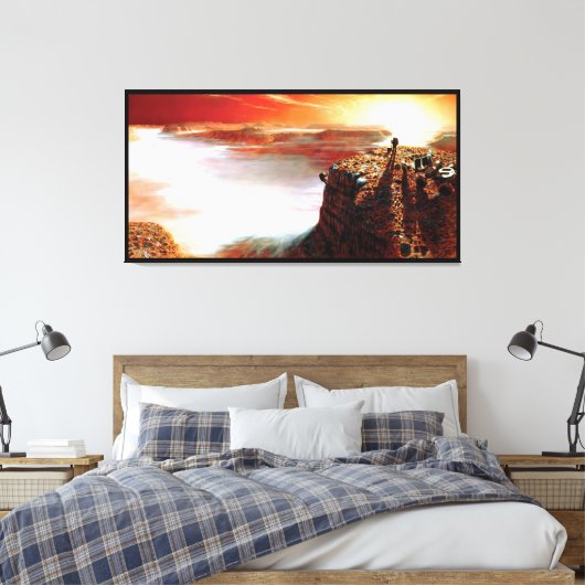 NASA eerste reis naar het concept 'Mars Kunstenaar Canvas Afdruk (Insitu (Slaapkamer))