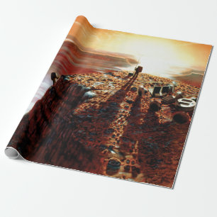 NASA Eerste Reis Naar Planeet Mars Artist Concept Cadeaupapier