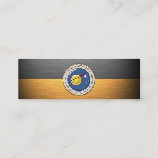 NASA Embleem [3D] Mini Visitekaartje (Voorkant)